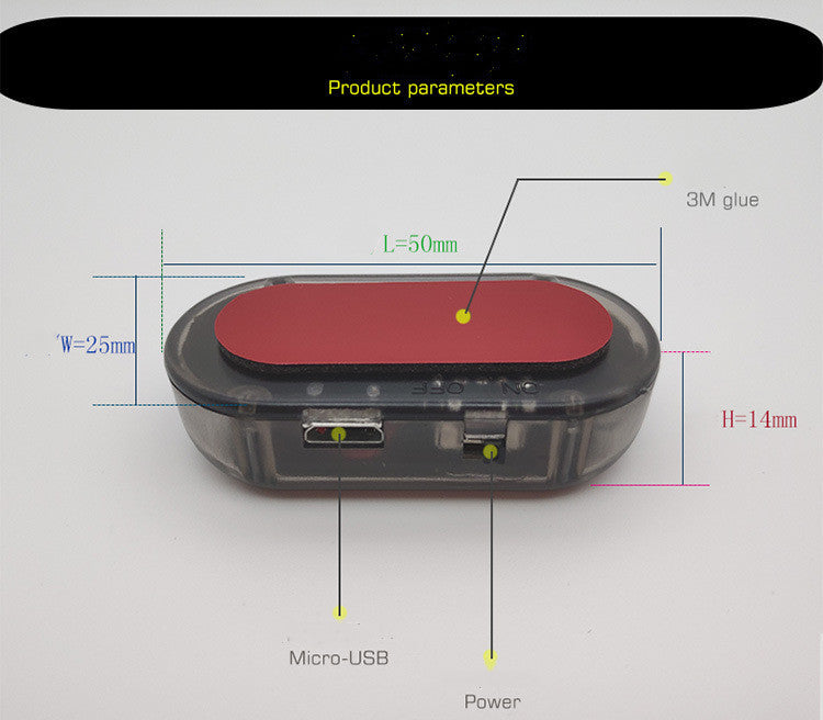 Car Anti-theft Simulation Warning Flashing Solar Light Car Anti-theft Simulation Warning Flashing Solar Light